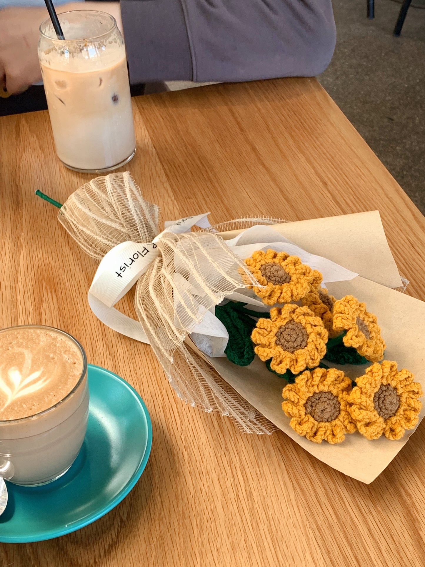 mini Sunflowers Crochet Bouquet| preserved flower| gift idea