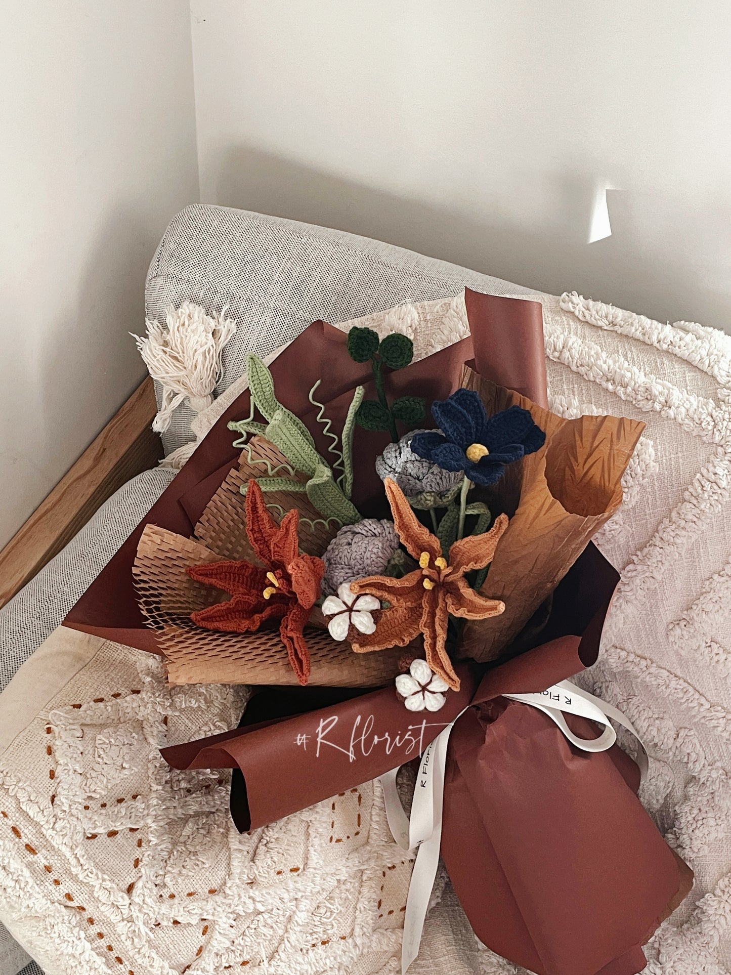 Wild Lilies Crochet Bouquet| preserved flower| Father's Day| Graduation